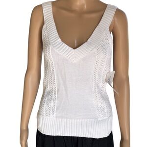 NWT White Sweater Tank by ecru Women’s‎ size Small